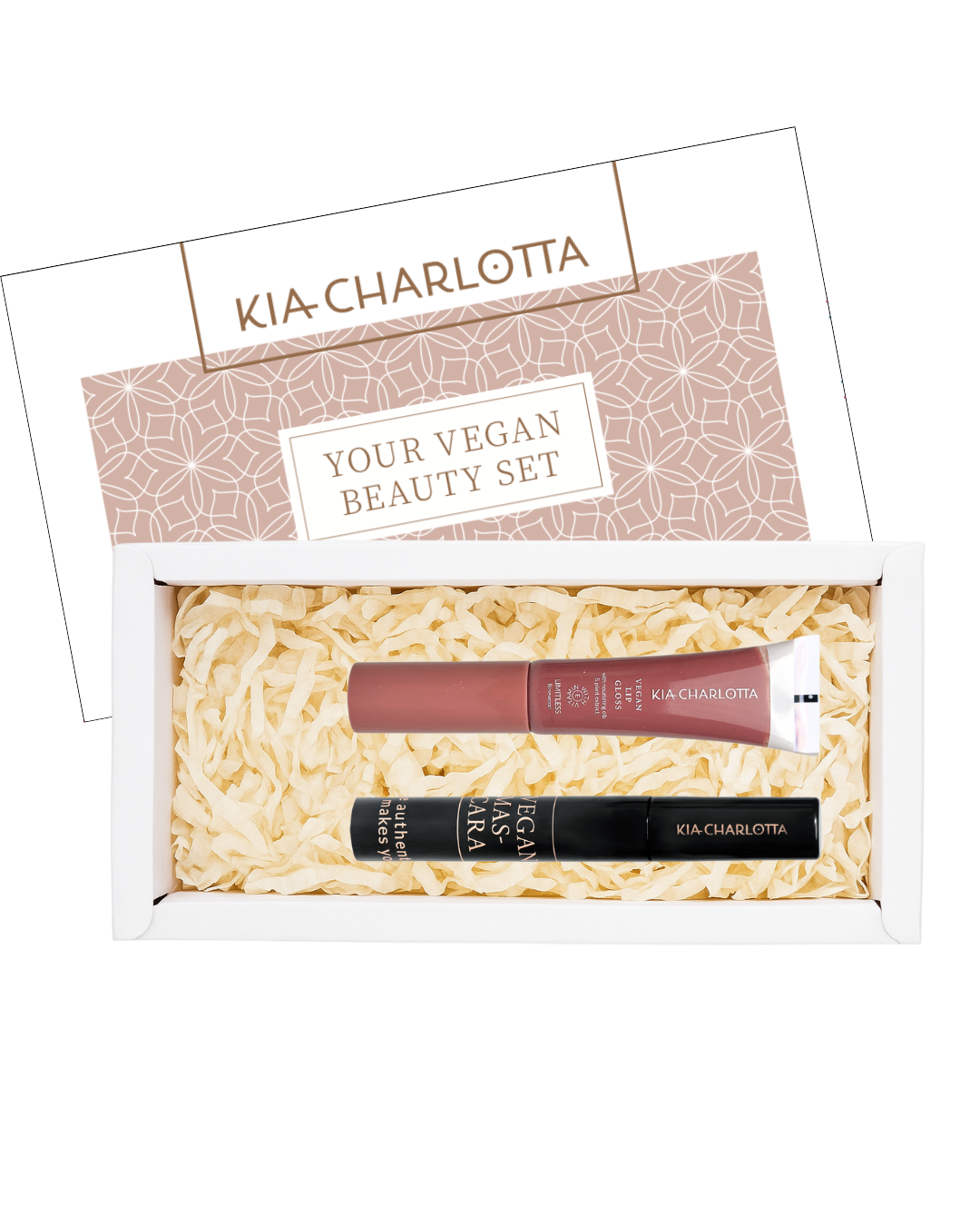 kia-charlotta-glossy-look-set-mascara-lipgloss-in-christmas-box image 1