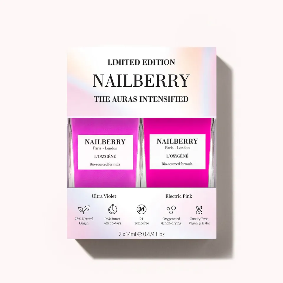 nailberry-the-auras-intensified-geschenkset-electric-pink-ultra-violet image 1