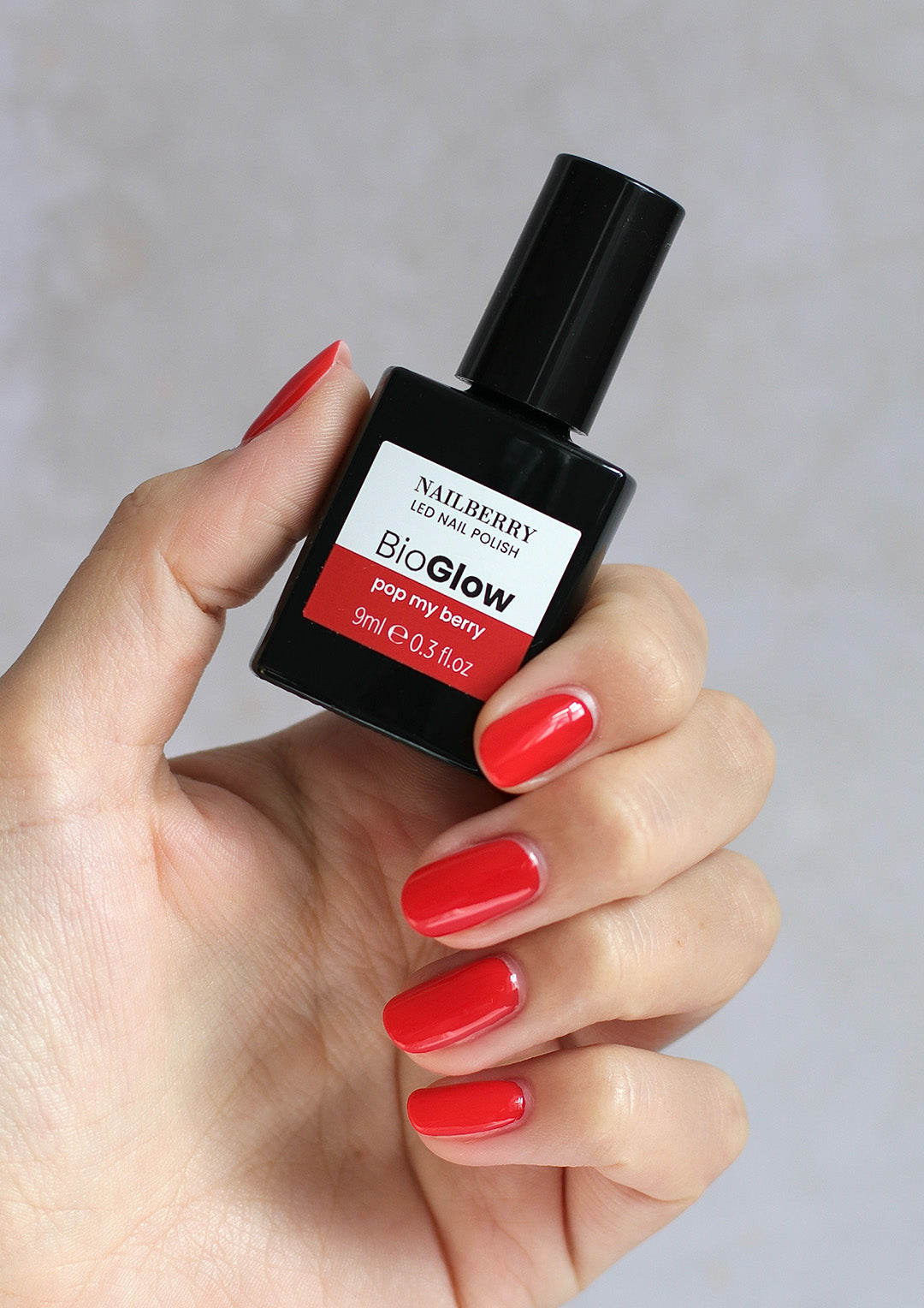 nailberry-bioglow-pop-my-berry-led-nagellack-orange-rot image 2