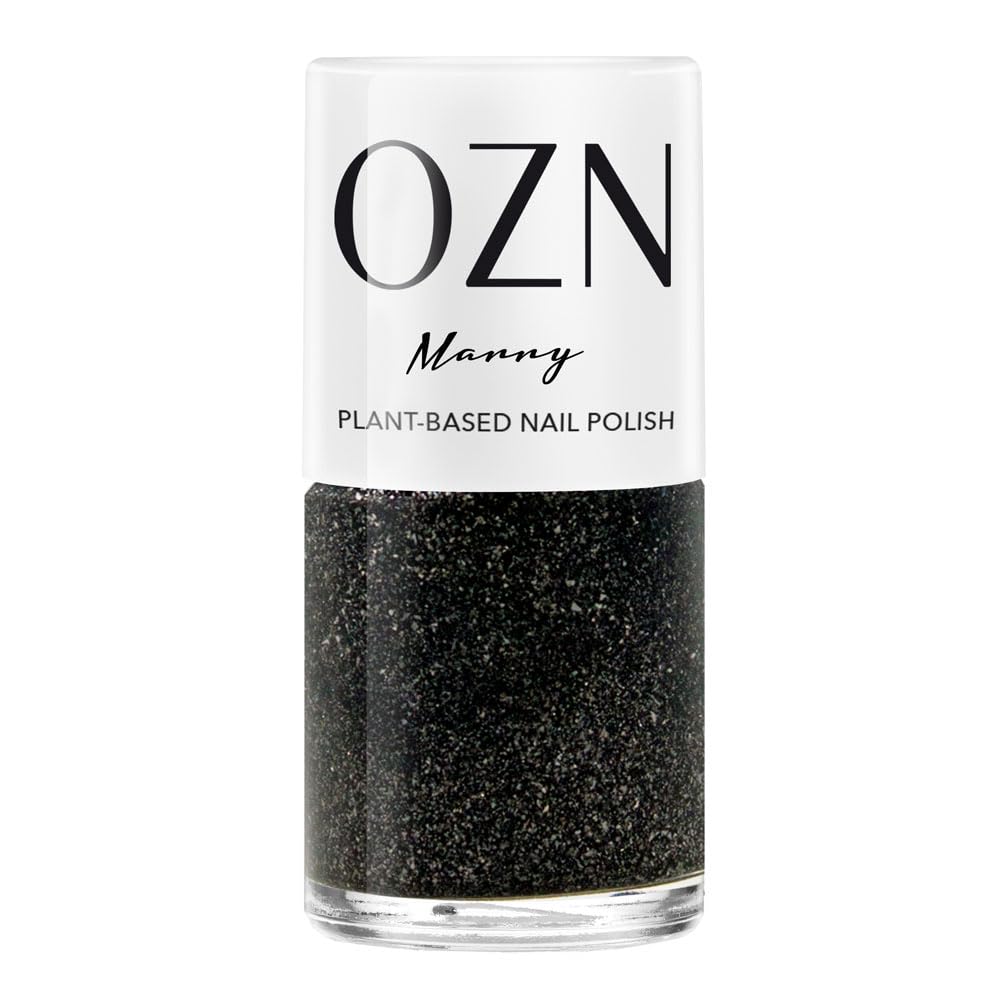 ozn-marry-nagellack-transparentes-schwarz-mit-silber-glitzer image 1