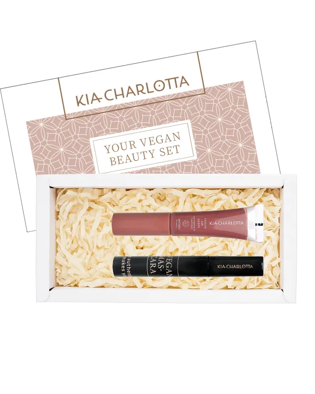 kia-charlotta-glossy-look-set-mascara-lipgloss-in-christmas-box image 1