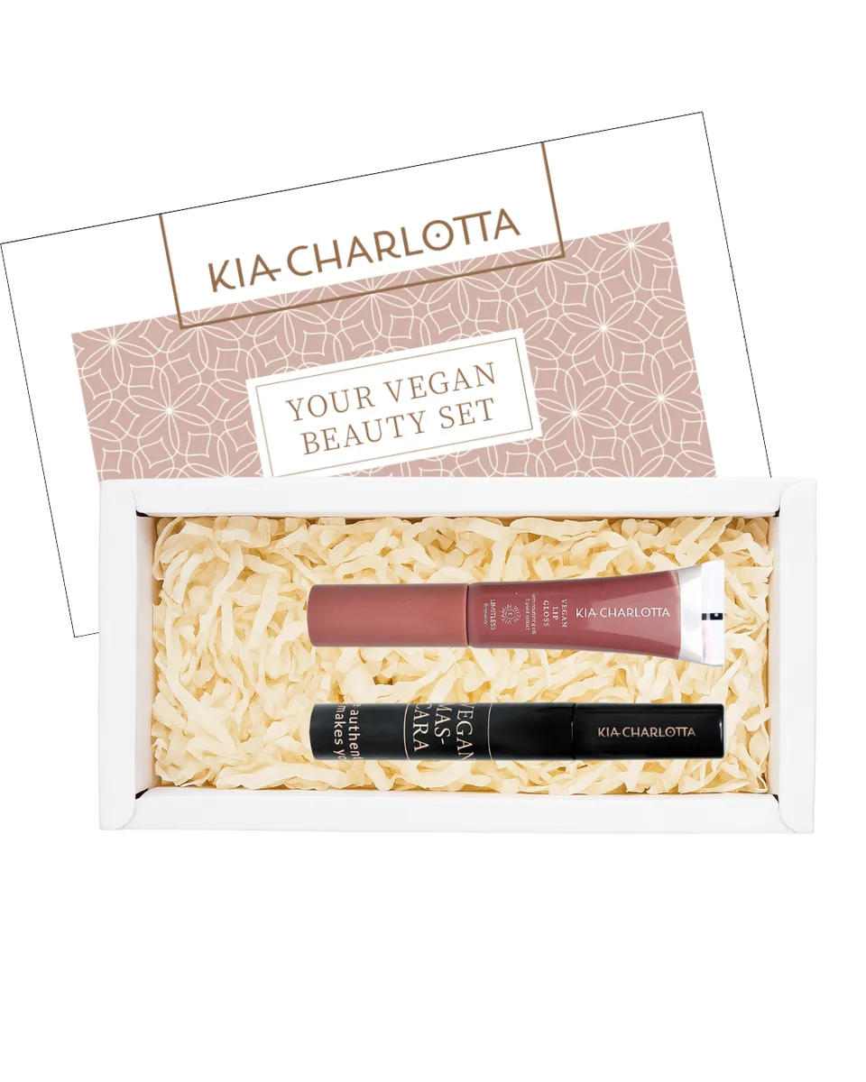 kia-charlotta-glossy-look-set-mascara-lipgloss-in-christmas-box image 1